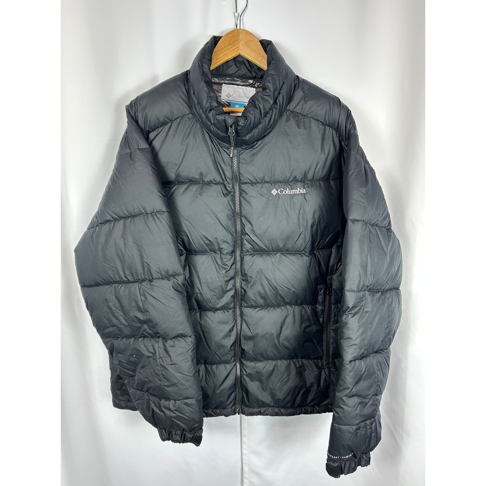 Columbia‎ Omni-Heat Black Puffer Jacket Insulated Winter Coat Gorpcore XL